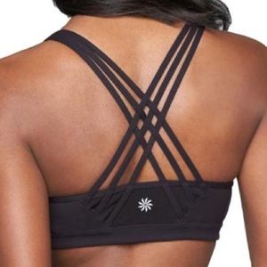Athleta Fully Focused Bra BLACK MEDIUM